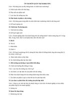 Ôn thi trắc nghiệm môn quản trị marketing trường Đại học Trà Vinh  (có đáp án)