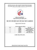 IUH - BÁO CÁO GIỮA KỲ THỊ TRƯỜNG BẤT ĐỘNG SẢN - DỰ ÁN CĂN HỘ CAO CẤP A&T SKY GARDEN