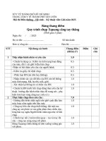 Bảng kiểm quy trình xquang cẳng tay thẳng