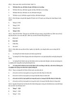 Ôn thi trắc nghiệm môn tư tưởng hcm trường Đại học Trà Vinh (có đáp án)