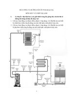 ĐỀ CƯƠNG VÀ HƯỚNG DẪN ÔN THI (GK & CK) - MÔN MÁY VÀ THIẾT BỊ LẠNH