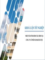 đồ án tốt nghiệp - đề tài - PHÂN TÍCH TÌNH HÌNH TÀI CHÍNH TẠI CÔNG TY CỔ PHẦN KIM KHÍ HÀ NỘI 
