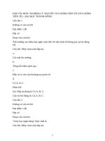 Đáp Án trắc nghiệm lý thuyết tài chính tiền tệ (tài chính tiền tệ)   Đại học thành Đông