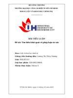 IUH - BÀI TIỂU LUẬN - Tìm hiểu khái quát về pháp luận tư sản