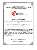 Nghiên cứu cải tiến và chế tạo máy gọt vỏ dừa nạo tích hợp đóng gói tự động phục vụ cho các xí nghiệp vừa và nhỏ trên địa bàn xã Phước Long tỉnh Vĩnh Long