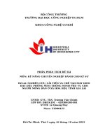 IUH - PHẦN PHÂN TÍCH ĐỀ TÀI KỸ NĂNG CHUYÊN NGHIỆP DÀNH CHO KỸ SƯ - NGHIÊN CỨU, CẢI TIẾN VÀ CHẾ TẠO MÁY GIEO HẠT ĐẬU PHỘNG MINI THÔNG MINH PHỤ VỤ CHO NGƯỜI NÔNG DÂN Ở XÃ HÒA HỘI, TỈNH GIA LAI