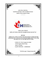 IUH - BÁO CÁO CUỐI KÌ KỸ NĂNG CHUYÊN NGHIỆP DÀNH CHO KỸ SƯ - Nghiên cứu, cải tiến và chế tạo máy thu hoạch lúa tự động tiết kiệm năng lượng cho các nhà máy sản xuất nông nghiệp, phục vụ cho nông dân miền Tây ở xã Tân Hiệp, tỉnh An Giang