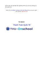 Thanh toán quốc tế_ Đại học Trà Vinh