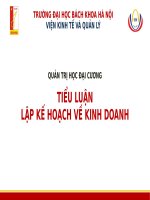 bài tiểu luận về lập kế hoạch kinh doanh (1)