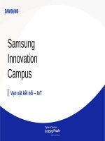 Tài liệu khóa học IOT Samsung Innovation Campus ppxt Chương 3, khóa học IOT của Samsung