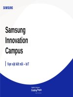 Tài liệu khóa học IOT Samsung Innovation Campus ppxt Chương 2, khóa học IOT của Samsung