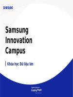 BigData - Samsung Innovation Campus Slide chương 7