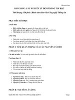 BÀI GIẢNG: CÁC NGUYÊN LÝ ĐẾM TRONG TIN HỌC