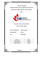 IUH - BÁO CÁO THỰC HÀNH PHỤ GIA THỰC PHẨM - Tổng hợp 5 bài