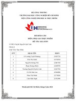 IUH - BÀI BÁO CÁO PHỤ GIA THỰC PHẨM - ĐỀ TÀI: GELATIN
