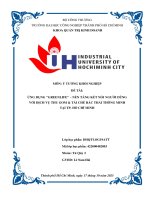 IUH - Tiểu luận Ý TƯỞNG KHỎI NGHIỆP - ỨNG DỤNG "GREENLIFE" – NỀN TẢNG KẾT NỐI NGƯỜI DÙNG VỚI DỊCH VỤ THU GOM & TÁI CHẾ RÁC THẢI THÔNG MINH TẠI TP. HỒ CHÍ MINH