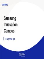 Tài liệu khóa học AI Samsung Innovation Campus ppxt Chương 3, khóa học AI của Samsung