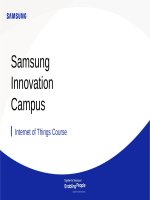 Tài liệu khóa học IOT Samsung Innovation Campus ppxt Chương 9, khóa học IOT của Samsung