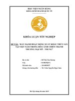 Khóa luận tốt nghiệp Kinh doanh quốc tế: Đẩy mạnh hoạt động xuất khẩu thủy sản tại Việt Nam trong bối cảnh chiến tranh thương mại Mỹ - Trung