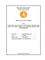 Khóa luận tốt nghiệp Ngân hàng: Cuộc đua CASA tại các ngân hàng thương mại Việt Nam: Thực trạng và giải pháp chiến lược cho MBBank