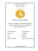 Khóa luận tốt nghiệp Ngân hàng: Tác động của chuyển đổi số tới khả năng sinh lời của các ngân hàng thương mại Việt Nam