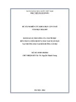 Đề tài nghiên cứu khoa học cấp Cơ sở: Đánh giá sự hài lòng của người học đến chất lượng dịch vụ đào tạo ngắn hạn tại Trường Đào tạo bồi dưỡng cán bộ
