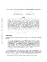 Godel test can language models solve easy conjectures