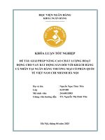 Khóa luận tốt nghiệp Ngân hàng: Giải pháp nâng cao chất lượng hoạt động cho vay bất động sản đối với khách hàng cá nhân tại Ngân hàng Thương mại cổ phần Quốc tế Việt Nam chi nhánh Hà Nội