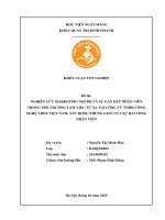 Khóa luận tốt nghiệp Quản trị kinh doanh: Marketing nội bộ và sự gắn kết nhân viên trong môi trường làm việc từ xa tại Công ty TNHH Công Nghệ YBOX Việt Nam: Tác động trung gian của sự hài lòng nhân viên