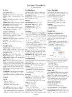 Datascience cheatsheet