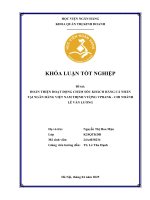 Khóa luận tốt nghiệp Quản trị kinh doanh: Hoàn thiện hoạt động chăm sóc khách hàng tại Ngân hàng TMCP Việt Nam Thịnh Vượng VPBank – Chi nhánh Lê Văn Lương