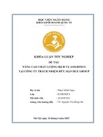 Khóa luận tốt nghiệp Kinh doanh quốc tế: Nâng cao chất lượng dịch vụ Logistics tại Công ty Trách nhiệm hữu hạn HCE Group