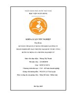 Khóa luận tốt nghiệp Kế toán kiểm toán: Kế toán với quản lý hàng tồn kho tại Công ty Trách nhiệm hữu hạn Thương mại Quốc tế Huy Tùng dưới tác động của thương mại điện tử