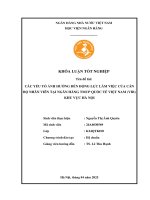 Khóa luận tốt nghiệp Quản trị kinh doanh: Các yếu tố tác động đến động lực làm việc của cán bộ nhân viên tại Ngân hàng TMCP Quốc tế Việt Nam (VIB) – Khu vực Hà Nội