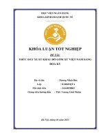 Khóa luận tốt nghiệp Kinh doanh quốc tế: Thúc đẩy xuất khẩu gốm sứ Việt Nam sang Hoa Kỳ