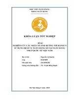 Khóa luận tốt nghiệp Ngân hàng: Nghiên cứu các nhân tố ảnh hưởng tới hành vi sử dụng dịch vụ ngân hàng số tại Ngân hàng TMCP Quốc Tế Việt Nam
