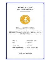 Khóa luận tốt nghiệp Kinh doanh quốc tế: Phát triển logistics Việt Nam trong khu vực ASEAN