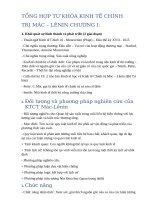 TỔNG HỢP TỪ KHÓA KINH TẾ CHÍNH TRỊ MÁC – LÊNIN