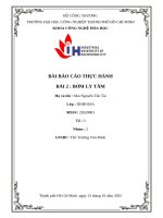IUH - BÀI BÁO CÁO THỰC HÀNH - BÀI 2 : BƠM LY TÂM