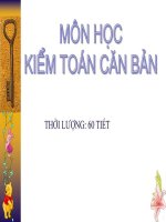 Bài giảng - Kiểm toán căn bản ( combo full slides 7 chương )
