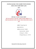 IUH - Tiểu luận LÒ HƠI VÀ MẠNG NHIỆT - NGUYÊN LÝ LÀM VIỆC, THÔNG SỐ HƠI. NHIỆM VỤ CỦA THIẾT BỊ SINH HƠI VÀ NÊU CÁC ĐẶC TÍNH CƠ BẢN, PHÂN LOẠI LÒ HƠI