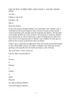 Đáp Án trắc nghiệm tiếng anh cơ bản 3   Đại học thành Đông