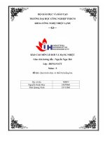 IUH - Báo cáo môn lò hơi và mạng nhiệt - Quá trình cháy và thiết bị buồng lửa