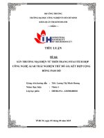 IUH - SÀN THƯƠNG MẠI ĐIỆN TỬ THỜI TRANG FITAI TÍCH HỢP CÔNG NGHỆ AI/AR TRẢI NGHIỆM THỬ ĐỒ ẢO, KẾT HỢP CỘNG ĐỒNG PASS ĐỒ