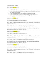 Câu hỏi trắc nghiệm - Phương pháp luận Nghiên cứu khoa học