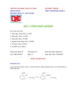 Báo cáo thực hành Hóa dược 2