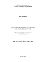 Tóm tắt: Sự gắn kết với công việc của giảng viên các trường đại học tự chủ