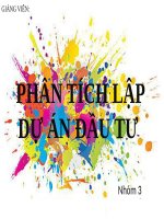 Tiểu luận - lập dự án kinh doanh - đề tài - DỰ ÁN KINH DOANH DỊCH VỤ BẮN SÚNG SƠN – PAINTBALL 