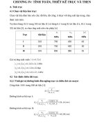 TÍNH TOÁN, THIẾT KẾ TRỤC VÀ THEN