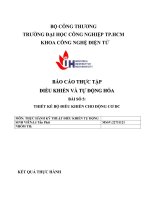 IUH - Báo cáo thực tập Điều khiển và tự động hóa - Thiết kế bộ điều khiển cho động cơ DC